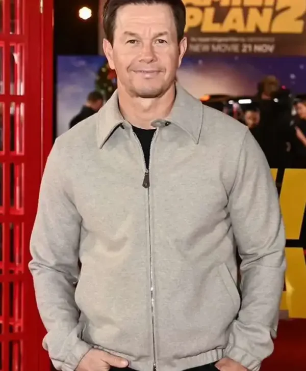 The Family Plan 2 Mark Wahlberg Grey Jacket