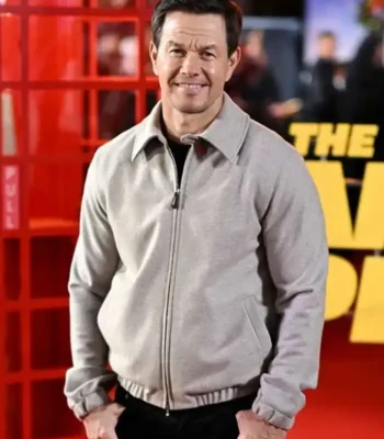 The Family Plan 2 Mark Wahlberg Grey Jacket