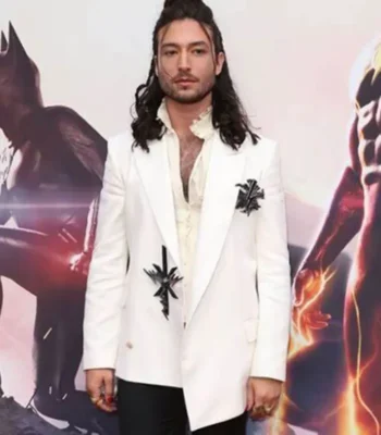 The Flash Ezra Miller White Blazer