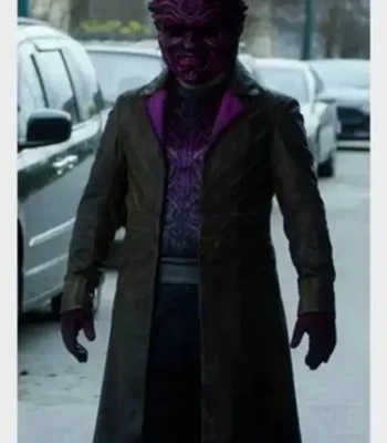 The Flash S07 Ennis Esmer Leather Coat