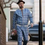 The Gentlemen Coach Sky Blue Checked Tracksuit
