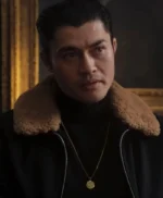 The Gentlemen Dry Eye Black Fur Collar Jacket