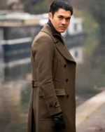 The Gentlemen Dry Eye Brown Long Trench Coat