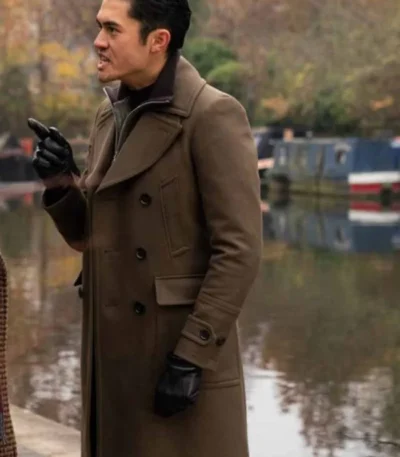 The Gentlemen Dry Eye Brown Long Trench Coat