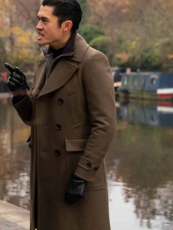 The Gentlemen Dry Eye Brown Long Trench Coat