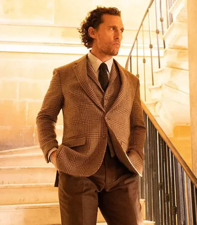 The Gentlemen Michael Pearson Three Piece Plaid Suit