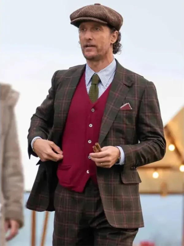 The Gentlemen Michael Pearson Three Piece Plaid Suit