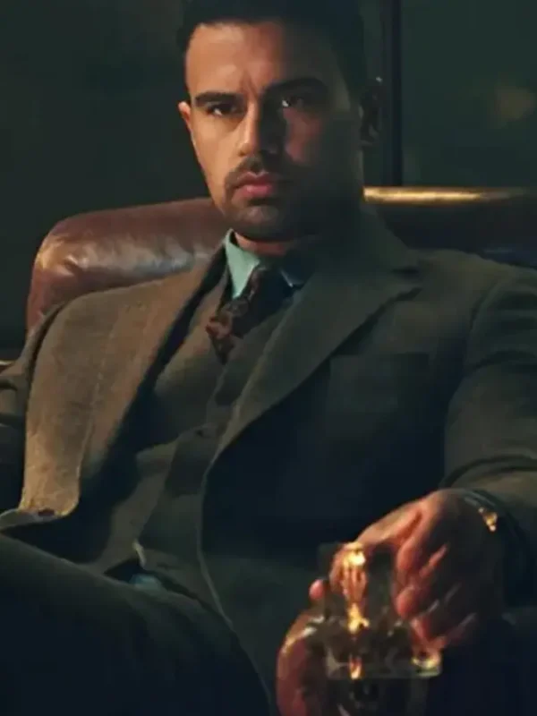The Gentlemen Theo James Brown Blazer