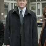 The Gold 2023 Hugh Bonneville Black Trench Coat