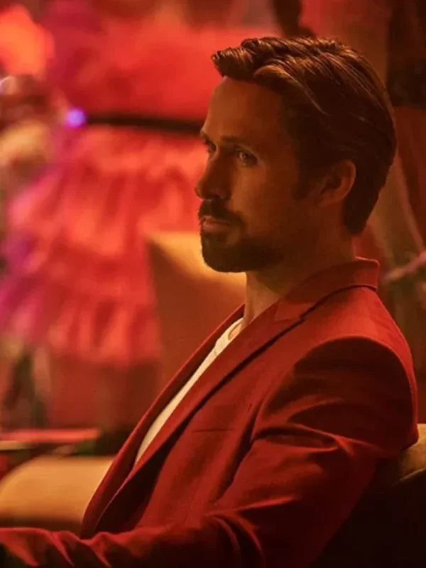The Gray Man Ryan Gosling Red Dinner Blazer