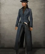 The Harder They Fall 2021 Regina King Black Long Coat