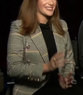 Kate Siegel The Haunting of Hill House Checkered Blazer Coat