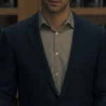 Steven Crain The Haunting of Hill House Navy Blue Blazer Coat