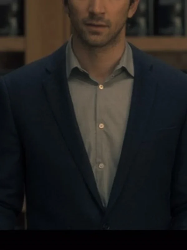Steven Crain The Haunting of Hill House Navy Blue Blazer Coat