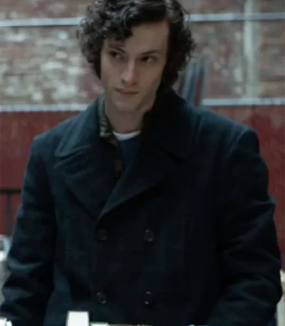 The Holdovers 2023 Dominic Sessa Black Wool Coat
