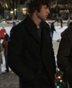 The Holdovers 2023 Dominic Sessa Black Wool Coat