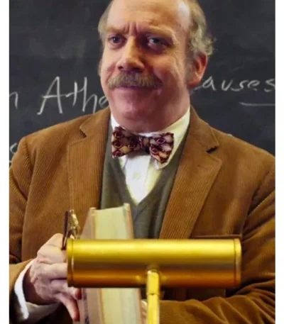 The Holdovers 2023 Paul Giamatti Brown Blazer