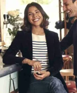 The Hookup Plan Sabrina Ouazani Black Blazer