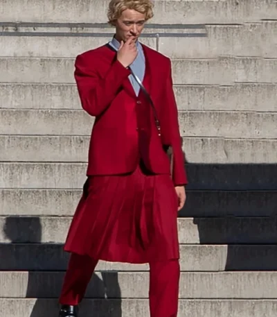 The Hunger Games 5 Coriolanus Snow Red Blazer