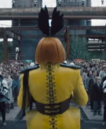 The Hunger Games Sunrise on the Reaping Glenn Close Yellow Coat