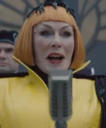 The Hunger Games Sunrise on the Reaping Glenn Close Yellow Coat