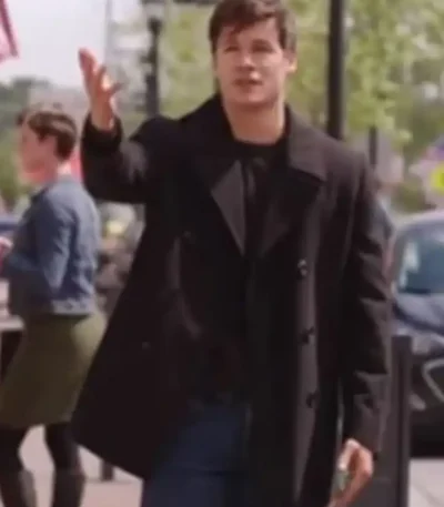 The In Between Kyle Allen Black Pea Coat