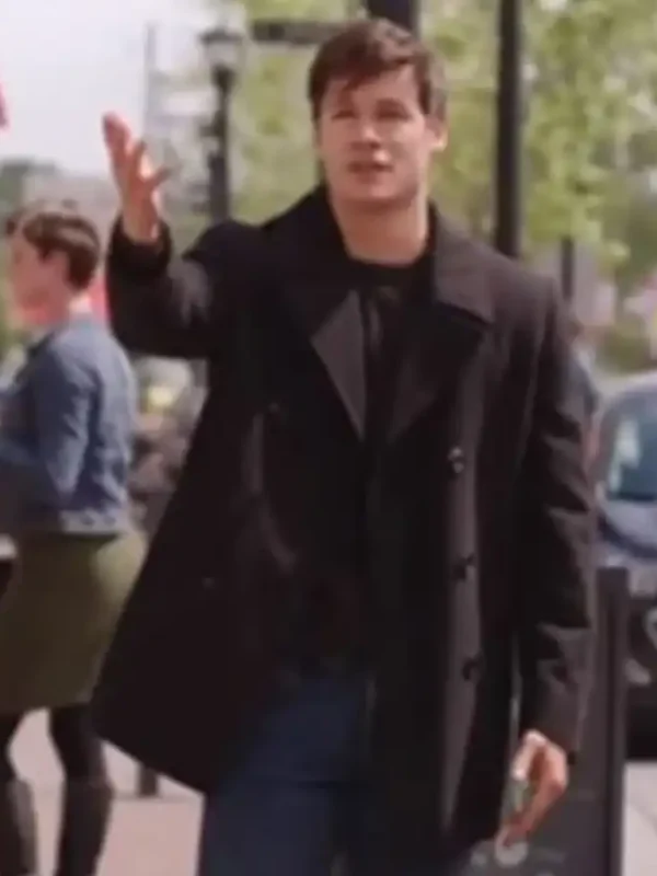 The In Between Kyle Allen Black Pea Coat