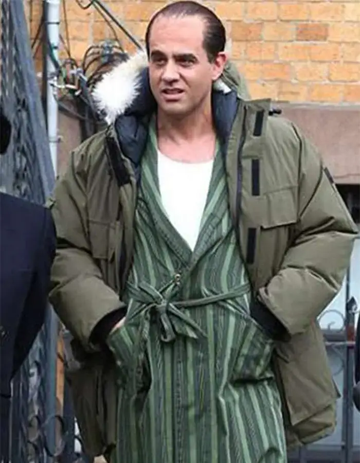 The Irishman Skinny Razer Fur Collar Green Parka Coat The Irishman Skinny Razer Fur Collar Green Parka Coat