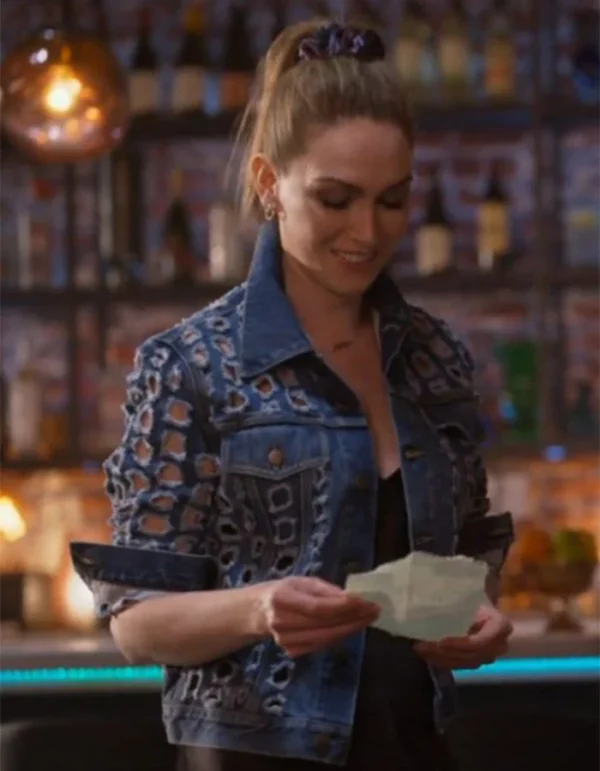 The L Word Generation Q S03 Jamie Clayton Cutout Denim Jacket