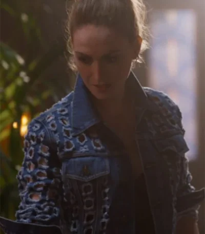 The L Word Generation Q S03 Jamie Clayton Cutout Denim Jacket