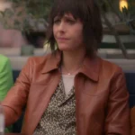 The L Word Generation Q SO2 Katherine Moennig Brown Leather Jacket
