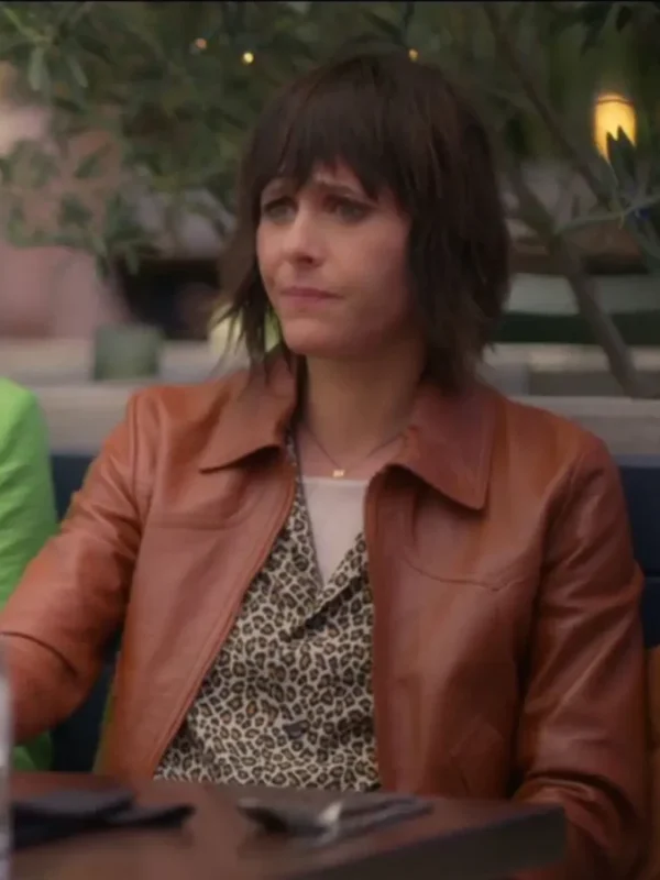 The L Word Generation Q SO2 Katherine Moennig Brown Leather Jacket
