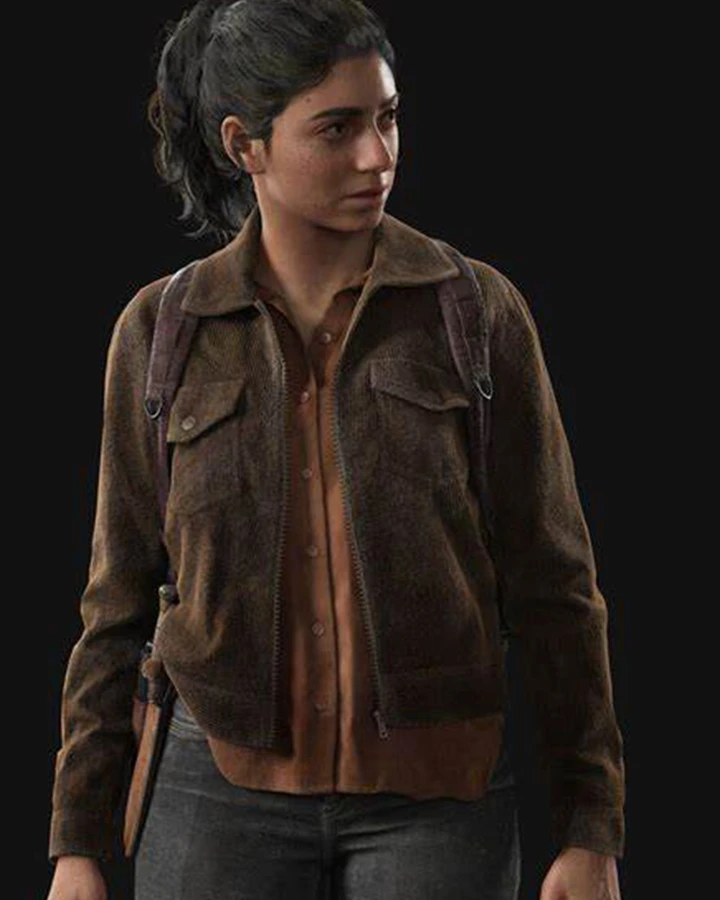 The Last Of Us Part II Dina Shirt Style Brown Jacket The Last Of Us Part II Dina Shirt Style Brown Jacket