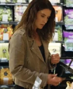 The Lincoln Lawyer S04 Cobie Smulders Suede Leather Jacket