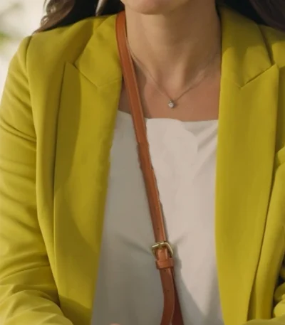 The Love Advisor 2023 Rachel Vallori Yellow Blazer