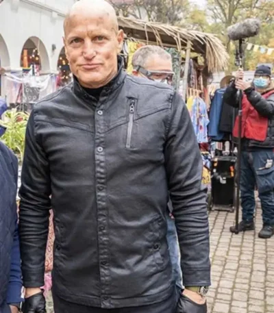 The Man from Toronto Woody Harrelson Black Coat