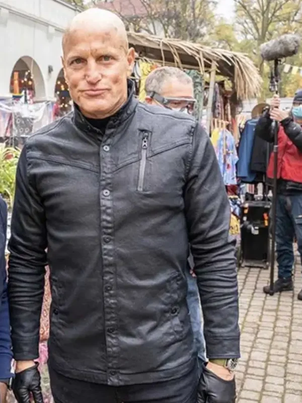 The Man from Toronto Woody Harrelson Black Coat