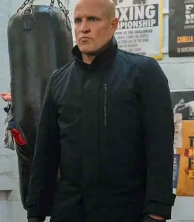 The Man from Toronto Woody Harrelson Black Coat