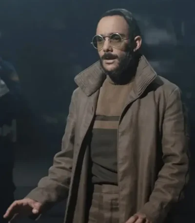 The Mandalorian S03 Omid Abtahi Grey Trench Coat