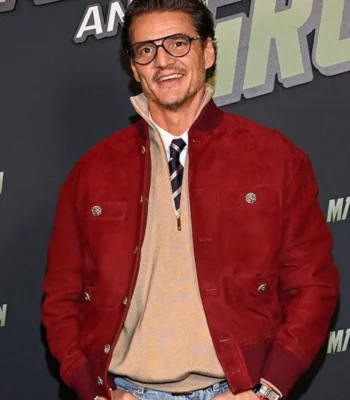 The Mandalorian and Grogu Event Pedro Pascal Suede Jacket
