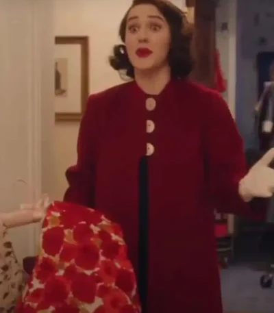 The Marvelous Mrs Maisel Rachel Brosnahan S04 Red Coat