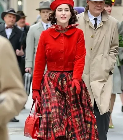 The Marvelous Mrs Maisel S05 Rachel Brosnahan Red Jacket