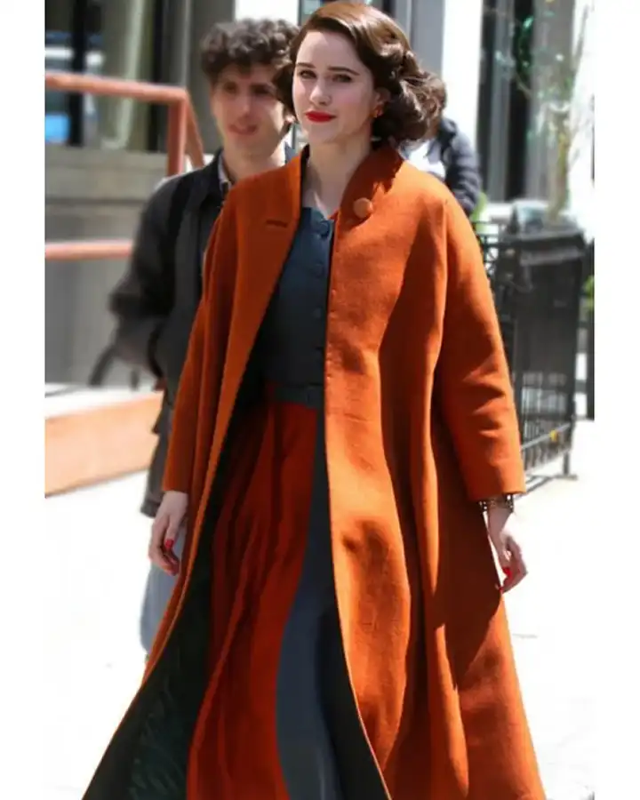 The Marvelous Mrs. Maisel Miriam Orange Wool Coat The Marvelous Mrs. Maisel Miriam Orange Wool Coat