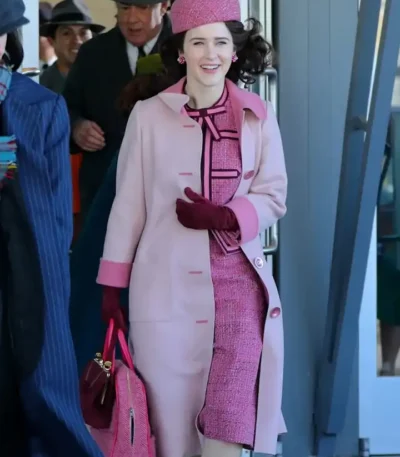 The Marvelous Mrs. Maisel S03 Miriam Long Light Pink Coat