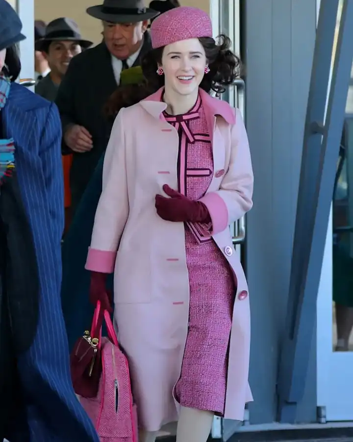 The Marvelous Mrs. Maisel S03 Miriam Long Light Pink Coat The Marvelous Mrs. Maisel S03 Miriam Long Light Pink Coat