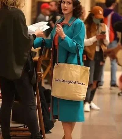 The Marvelous Mrs. Maisel S05 Rachel Brosnahan Blue Coat