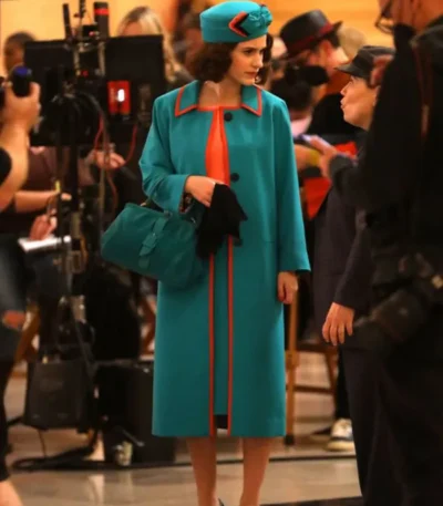 The Marvelous Mrs. Maisel S05 Rachel Brosnahan Blue Coat