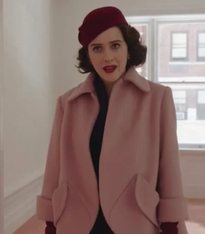 The Marvelous Mrs. Maisel S05 Rachel Brosnahan Pink Coat