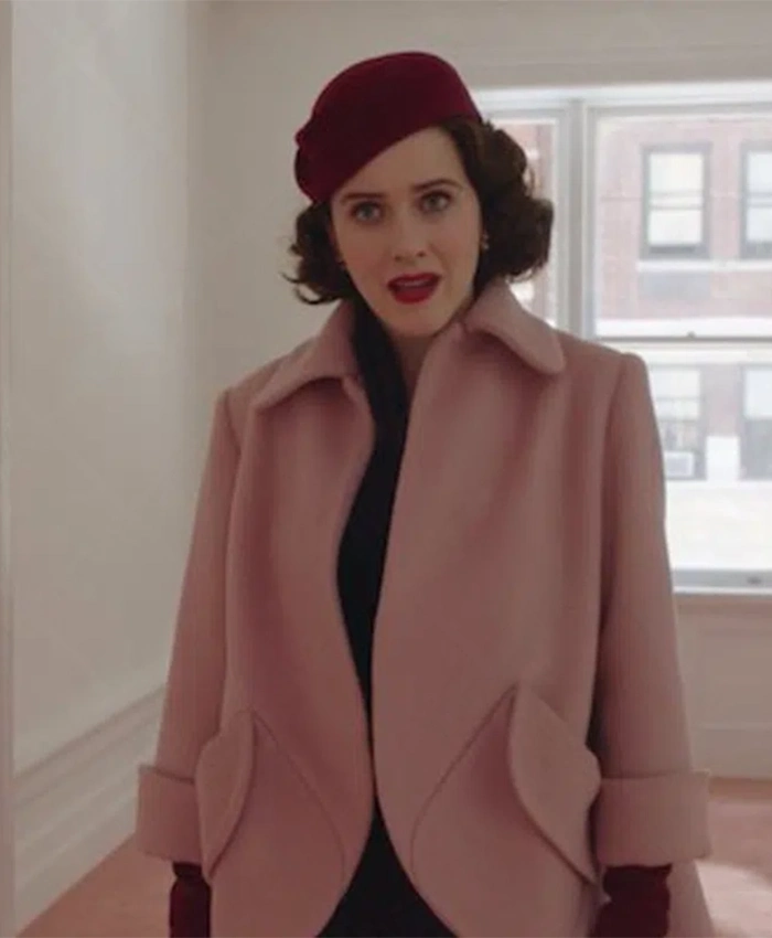 The Marvelous Mrs. Maisel S05 Rachel Brosnahan Pink Coat The Marvelous Mrs. Maisel S05 Rachel Brosnahan Pink Coat