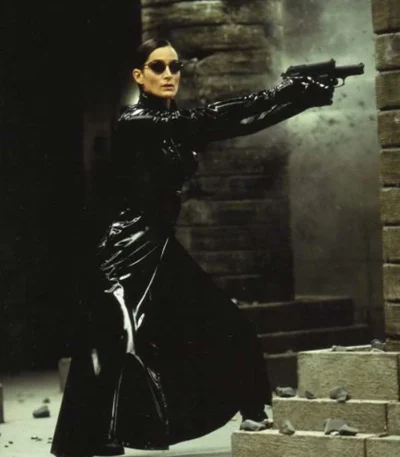 The Matrix 4 Trinity Carrie Anne Moss Coat